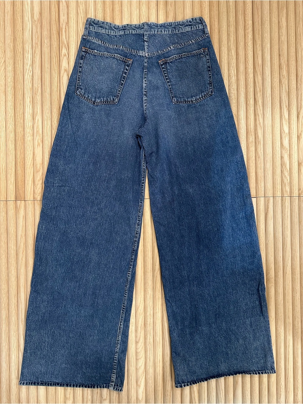 Rag & Bone Miramar Denim Sofie High Rise Wide Leg Sweatpant Jeans Venice Size 28 - Picture 3 of 14